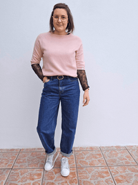 Pull femme manches courtes