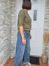 Pull manches courtes femme à détails ajourés – 5 coloris