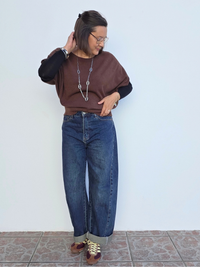 Look automne pull marron