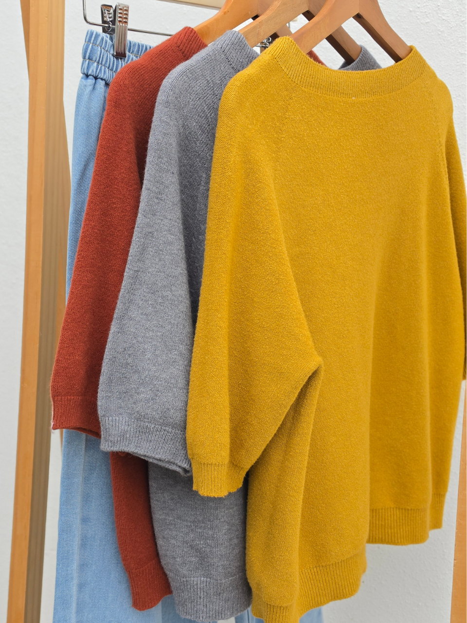 Pull manches courtes automne