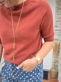 pull terracotta automne