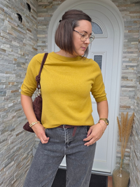 Pull manches courtes automne femme