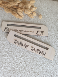 Règle de lecture en bois pour enfant – Petit Trésor