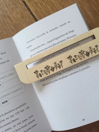 Règle de lecture en bois pour enfant – Petit Trésor