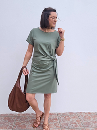 Robe courte nœud sur le côté – Inspiration Sézane - Plusieurs coloris