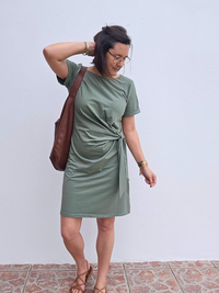 Robe courte nœud sur le côté – Inspiration Sézane - Plusieurs coloris