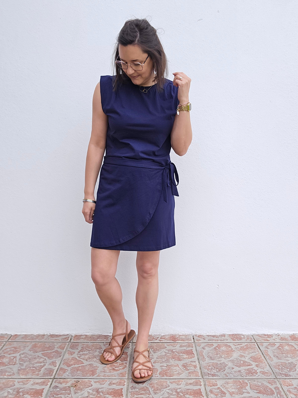 Look robe bleu marine 