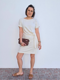 Robe courte nœud sur le côté – Inspiration Sézane - Plusieurs coloris