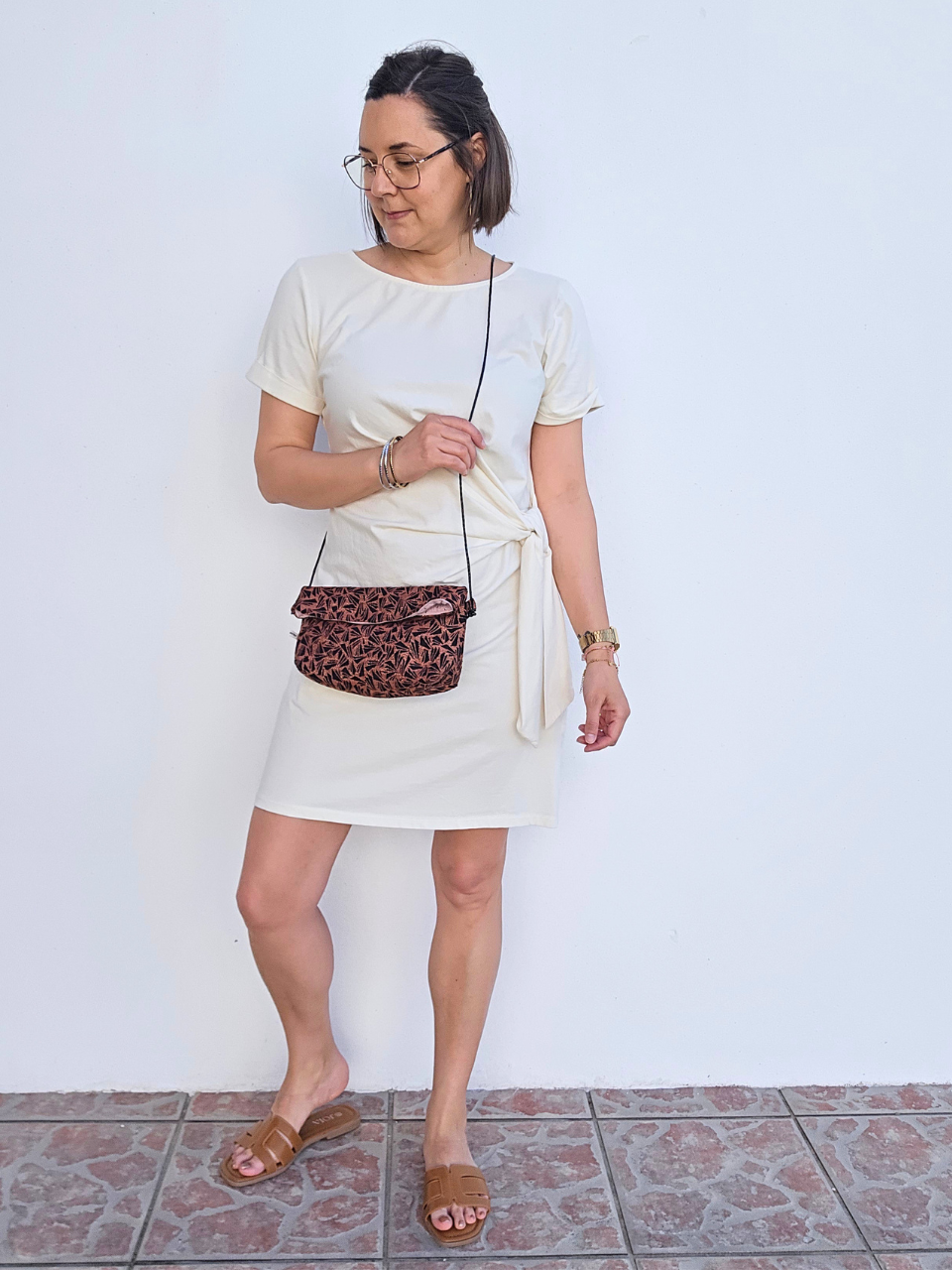 Robe courte nœud sur le côté – Inspiration Sézane - Plusieurs coloris