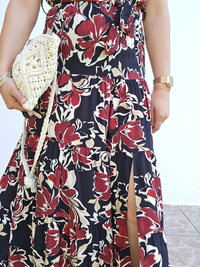 Sac écru en crochet