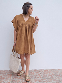 Robe camel femme été 