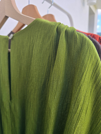 Robe vert olive femme