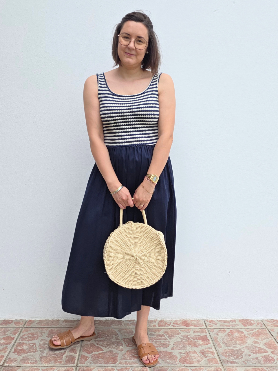 Robe été marine femme
