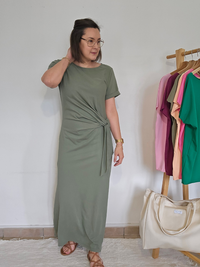 Robe longue nœud sur le côté – Inspiration Sézane