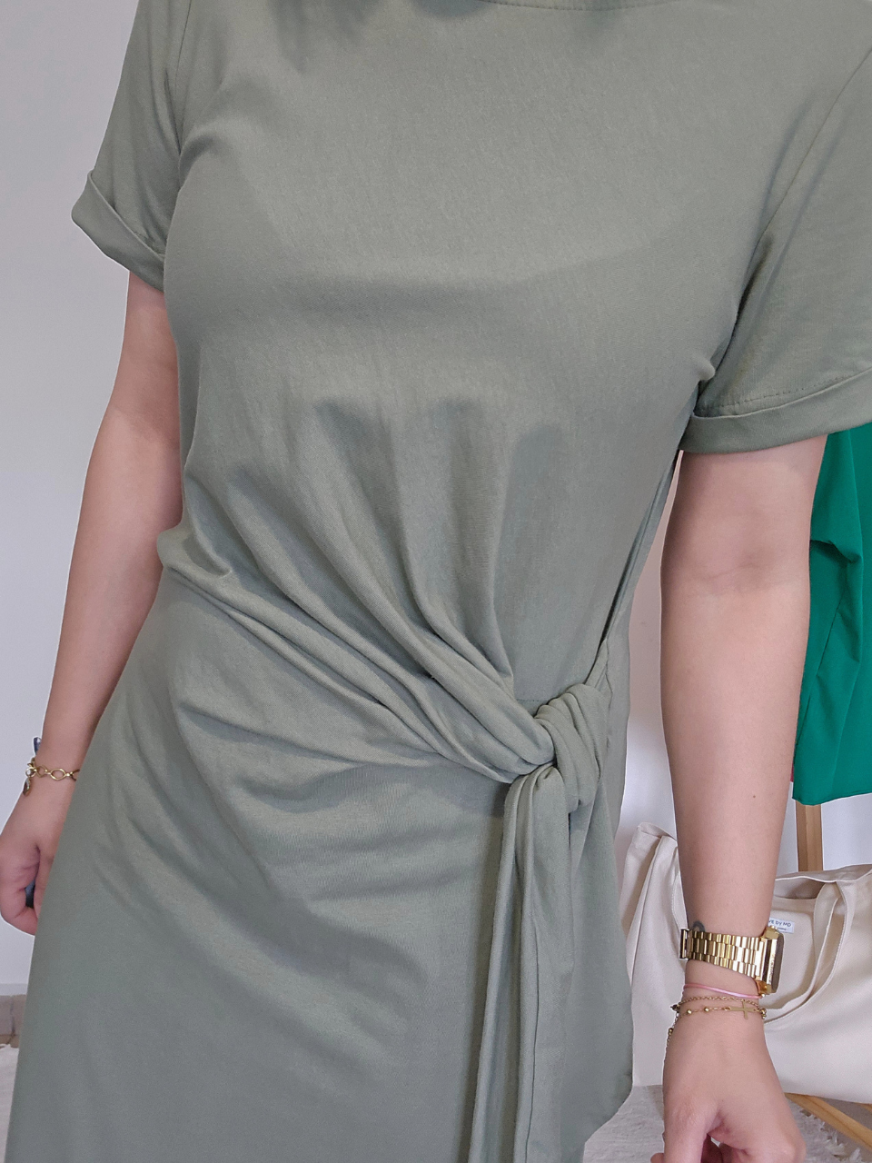 Robe longue nœud sur le côté – Inspiration Sézane