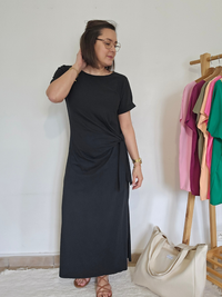 Robe longue nœud sur le côté – Inspiration Sézane