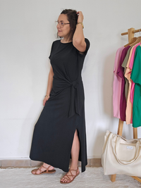 Robe longue nœud sur le côté – Inspiration Sézane