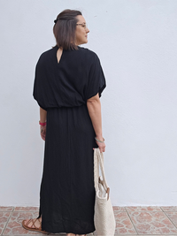 Robe longue noir femme