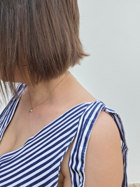 Robe longue rayée cache-cœur en lyocell