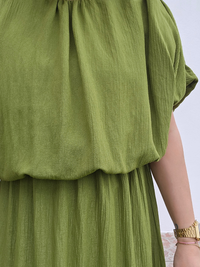Robe verte été 