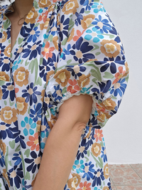 Robe bleu été femme