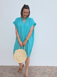 Robe turquoise été femme