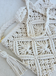 Sac en crochet écru