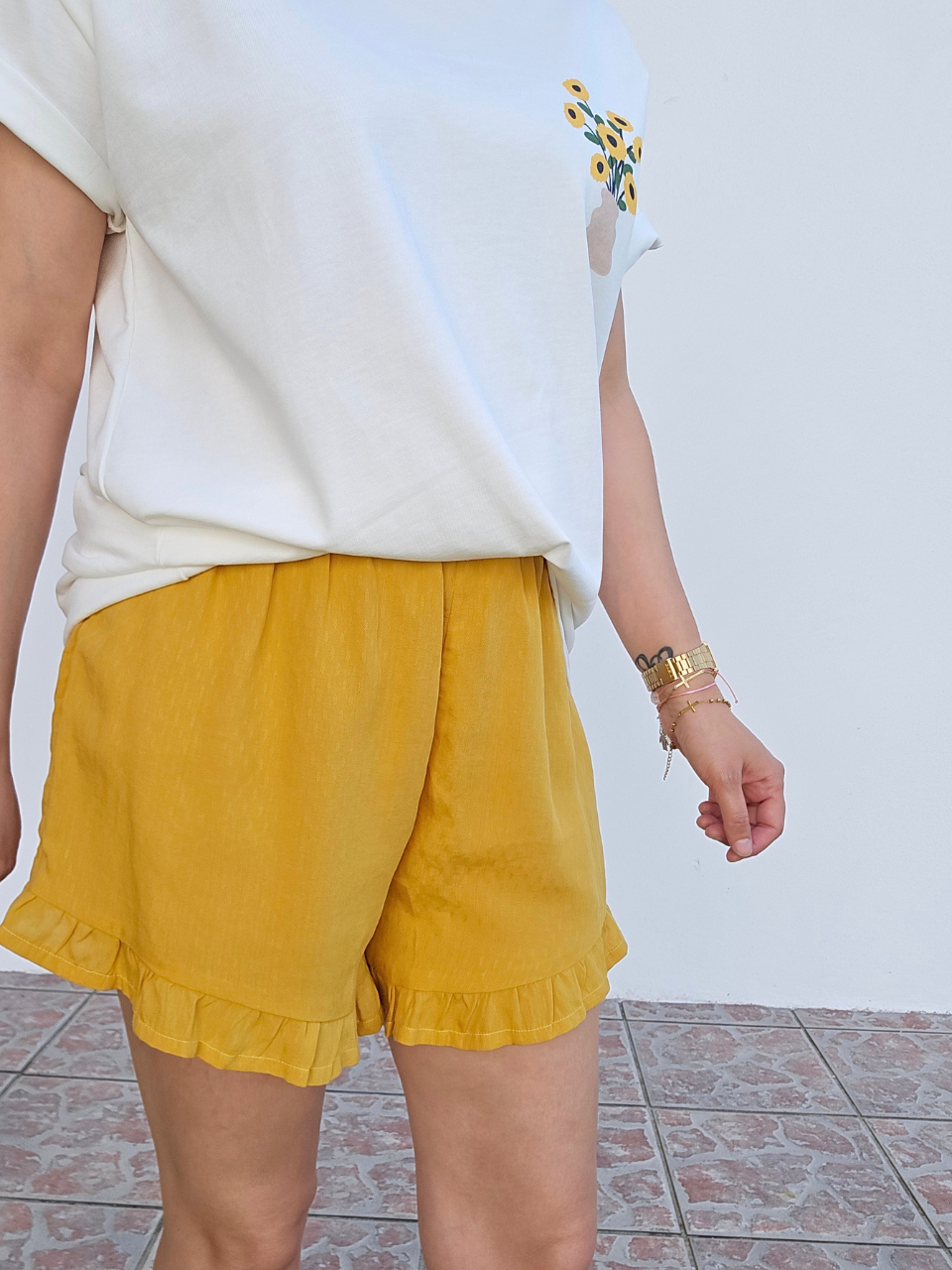Short volanté Ambre tencel- Mellinette