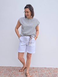 Look short blanc femme