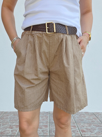 Short en coton avec ceinture – Taille unique 36 à 42