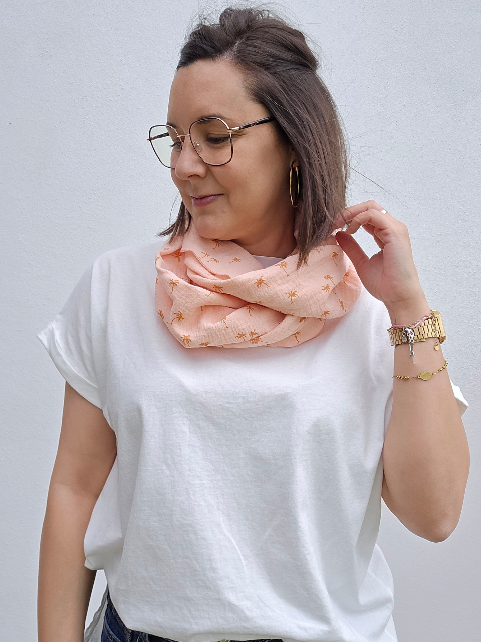 Snood en gaze de coton – Mellinette