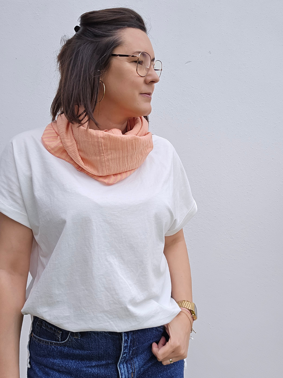 Snood en gaze de coton – Mellinette