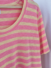T-shirt rayé femme coton lin oversize – Love by MD