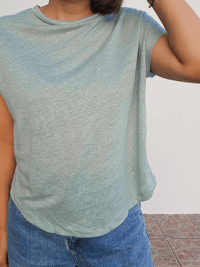 Tee-shirt femme en lin manches courtes – Love by MD