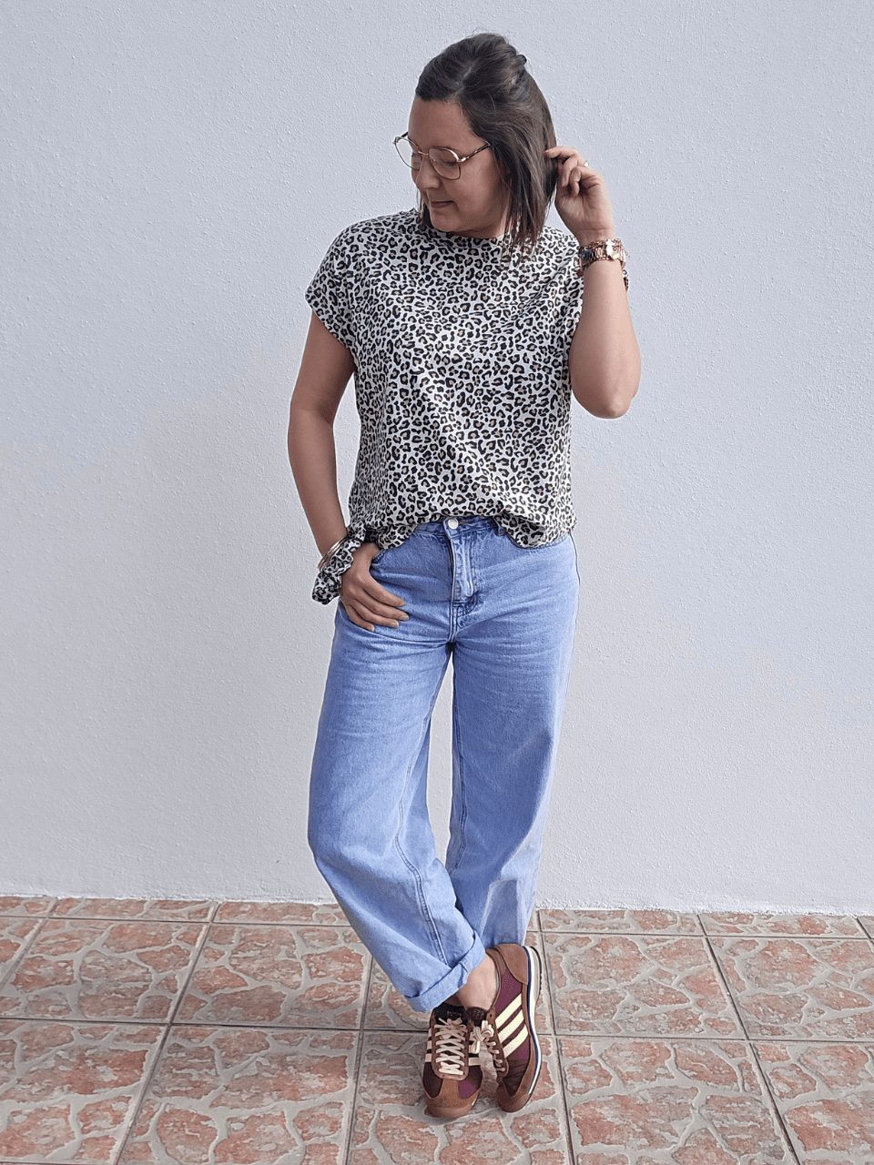 Tee-shirt femme imprimé léopard en jersey de coton – Love by MD