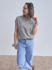 Tee-shirt femme imprimé léopard en jersey de coton – Love by MD