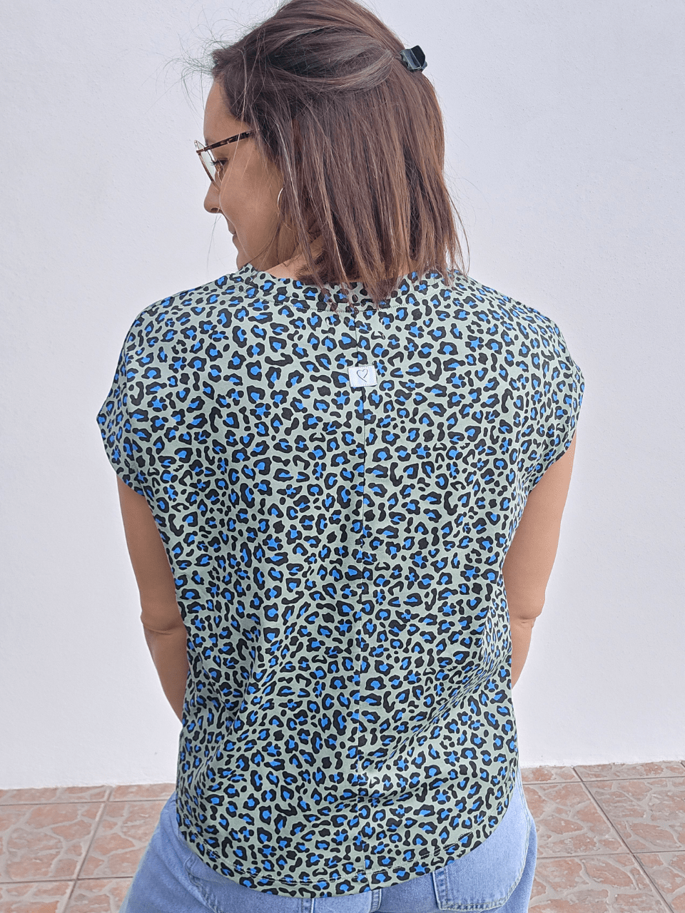 Tee-shirt femme imprimé léopard en jersey de coton – Love by MD