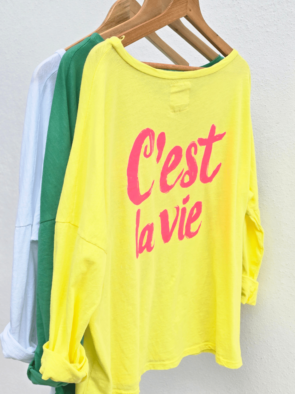 Tee-shirt femme manches longues “C’est la vie”