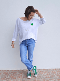 Tee-shirt femme manches longues “C’est la vie”
