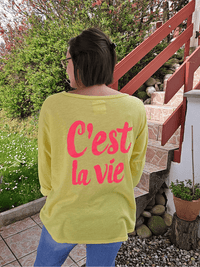 Tee-shirt femme manches longues “C’est la vie”