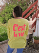 Tee-shirt femme manches longues “C’est la vie”