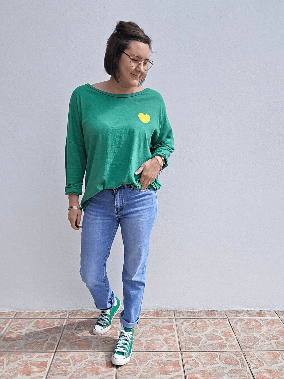 Tee-shirt femme manches longues “C’est la vie”