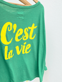 Tee-shirt femme manches longues “C’est la vie”