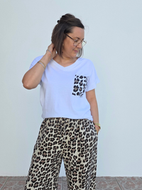 Tee shirt léopard femme