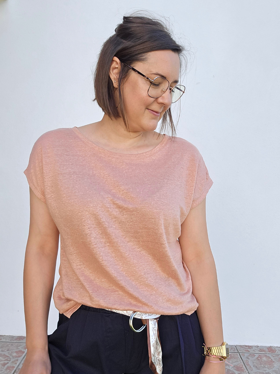 Tee shirt lin femme
