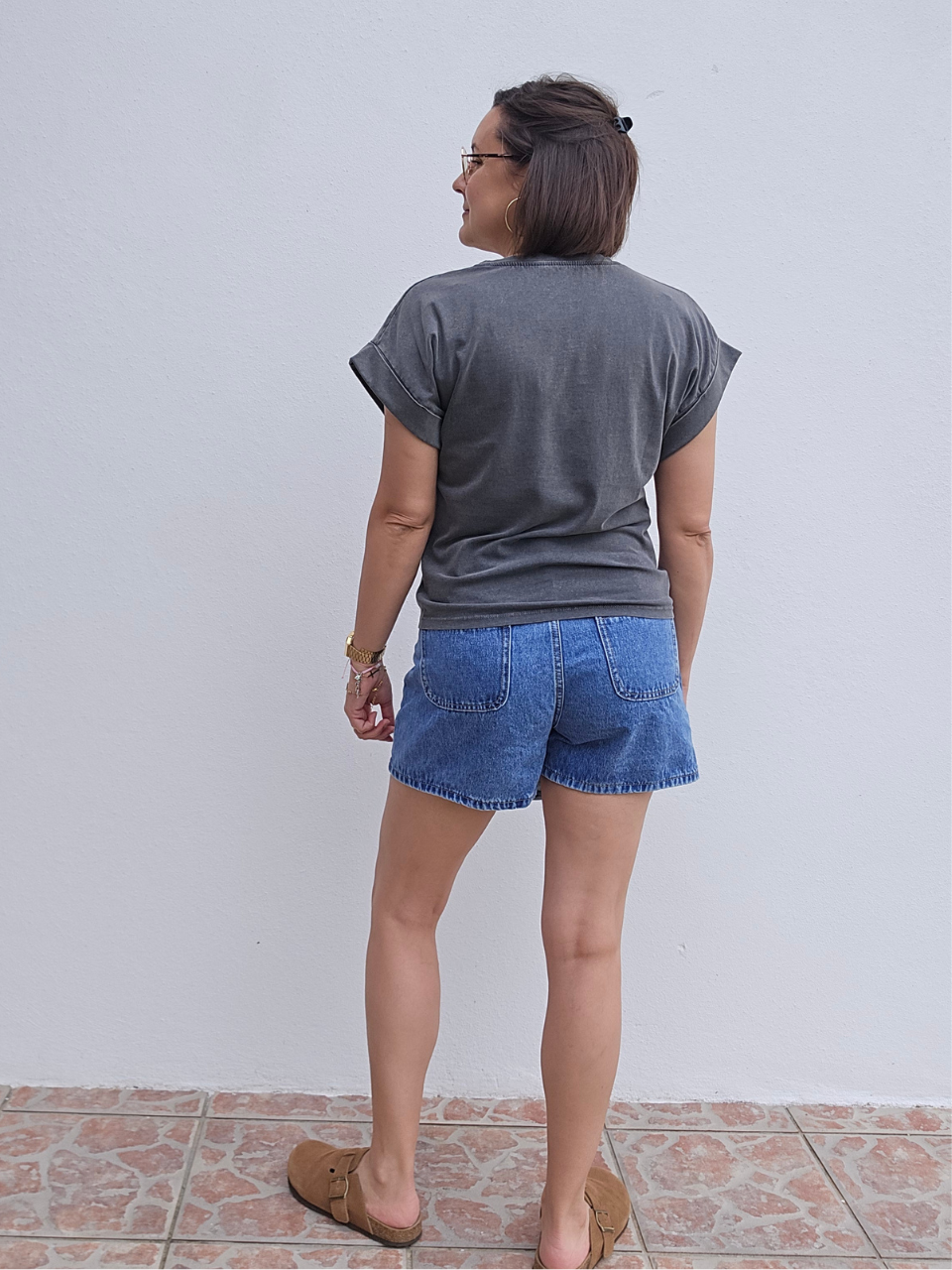 Look tee shirt gris 