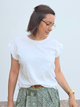 Tee shirt blanc manches fluides 