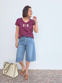 Tee shirt bordeaux 