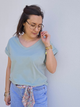 Tee-shirt coton col V – Love By MD