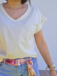 Tee-shirt coton col V – Love By MD